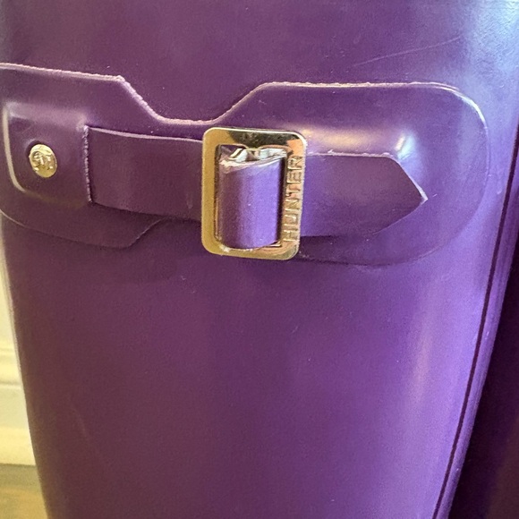 Hunter Tall Rain Boots Purple Gloss – Size 9 EUC - Picture 5 of 10